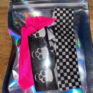 3 pc handmade non-tangle hair tie set